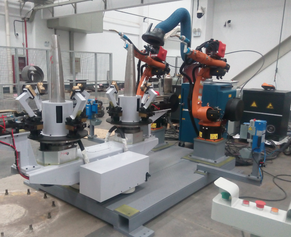 彈體雙機(jī)器人焊接系統(tǒng)（自動(dòng)焊接方向）